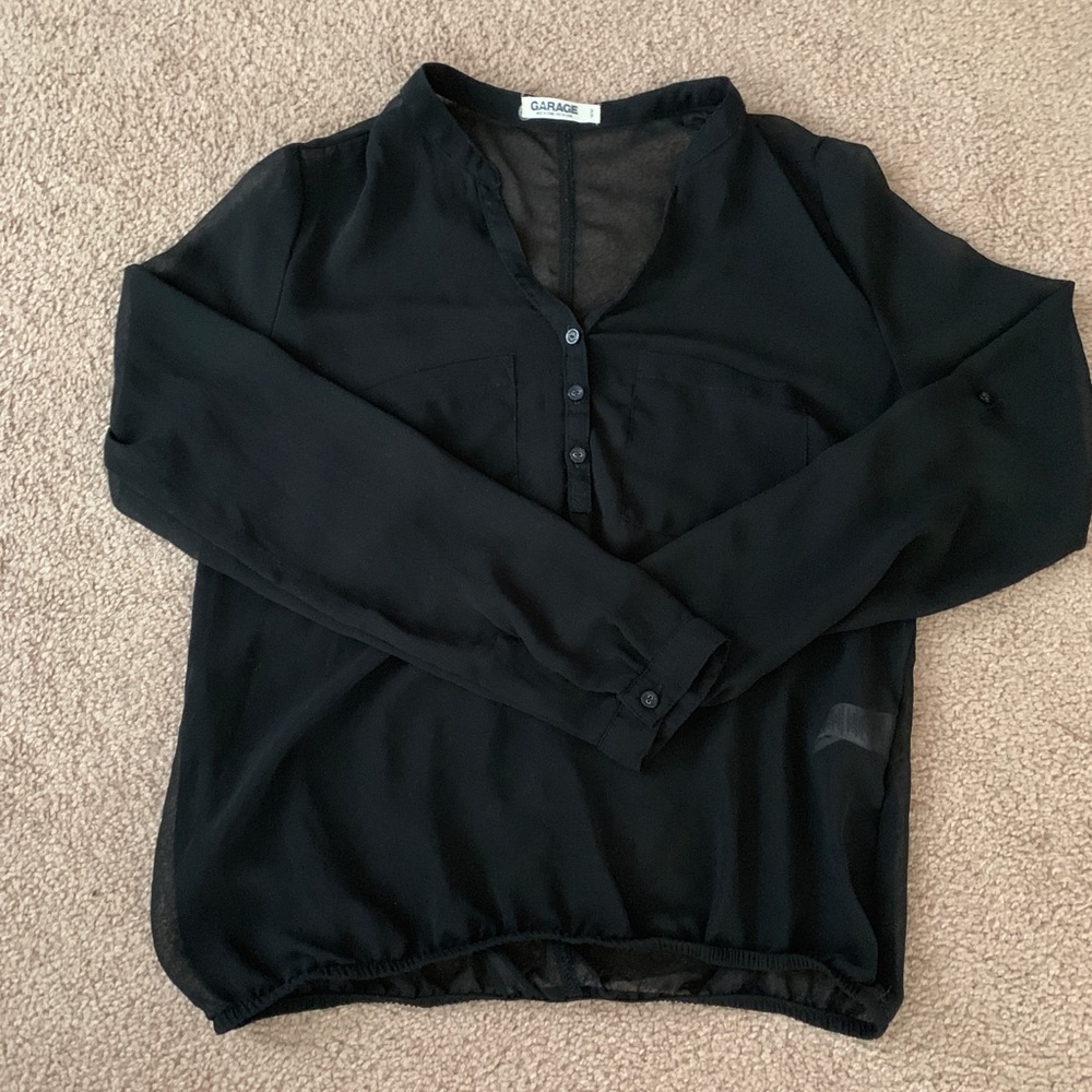 Sheer black long sleeve
